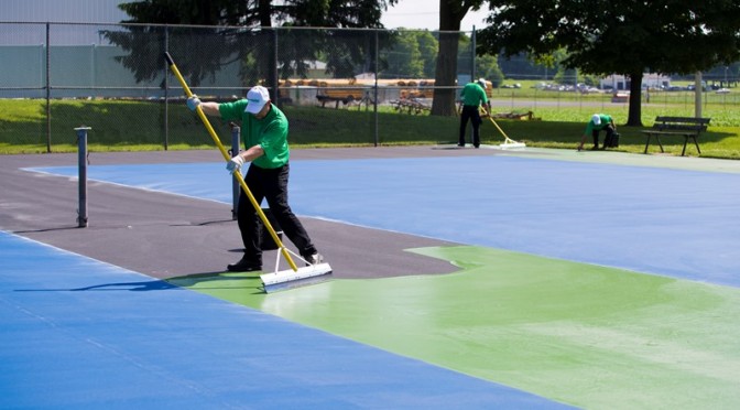 cách thi công pickleball